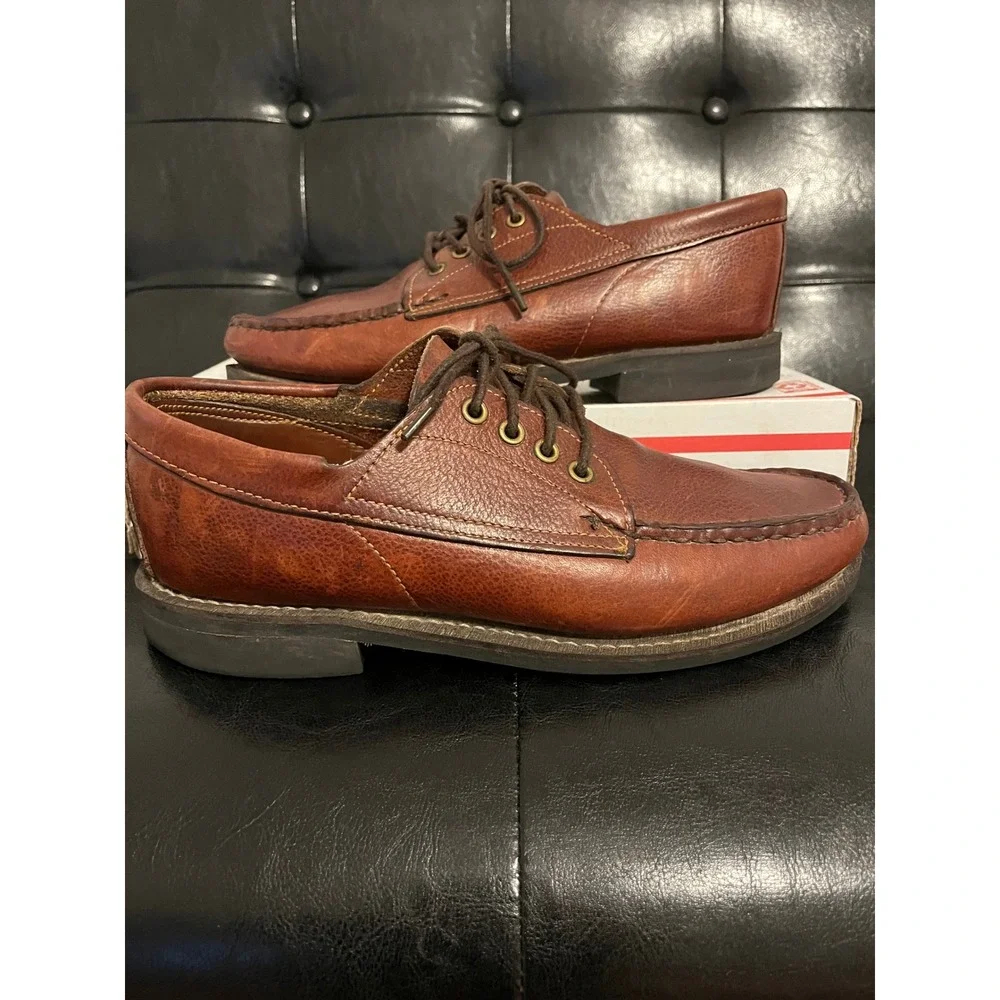 Orvis Brown Leather Moc Toe‎ Oxfords